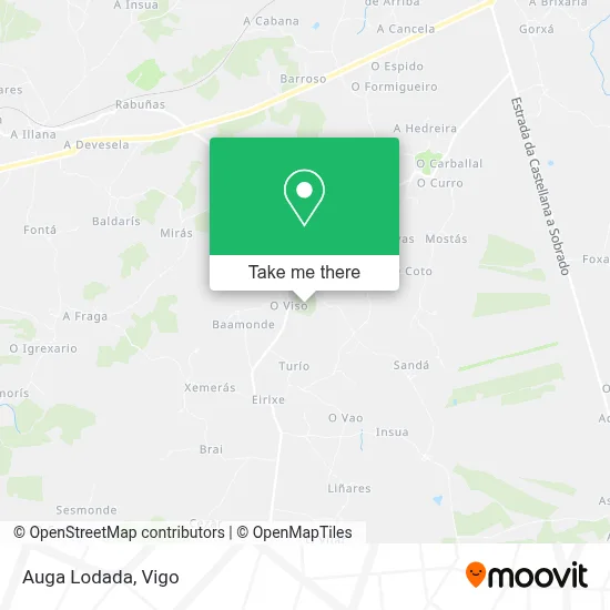 Auga Lodada map