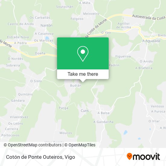 Cotón de Ponte Outeiros map