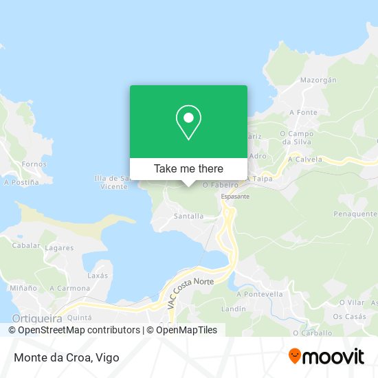 Monte da Croa map