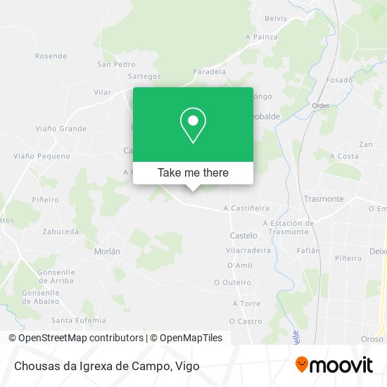 Chousas da Igrexa de Campo map