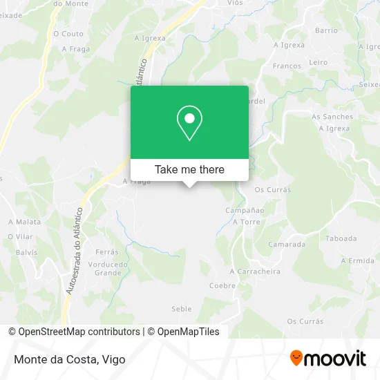 Monte da Costa map