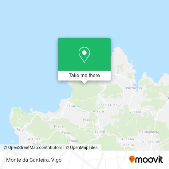 Monte da Canteira map