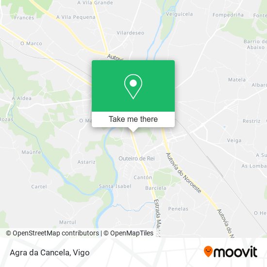 Agra da Cancela map