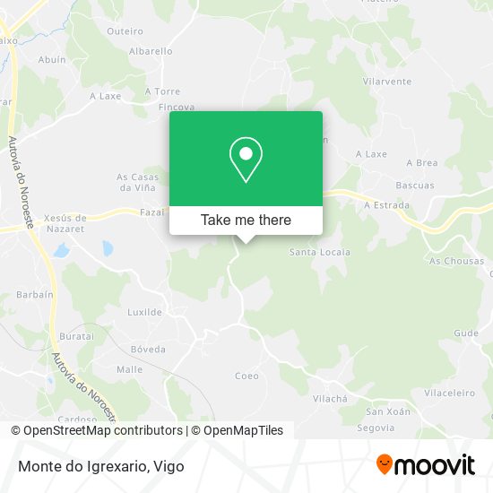 Monte do Igrexario map