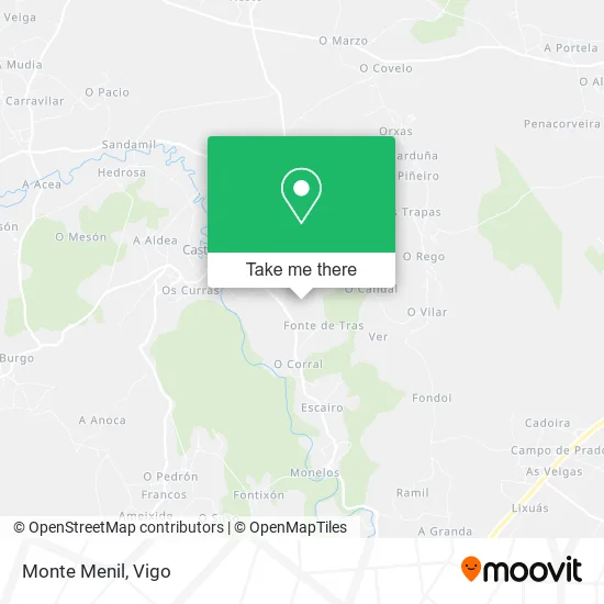 mapa Monte Menil
