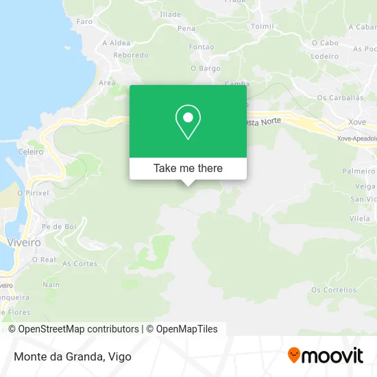 Monte da Granda map