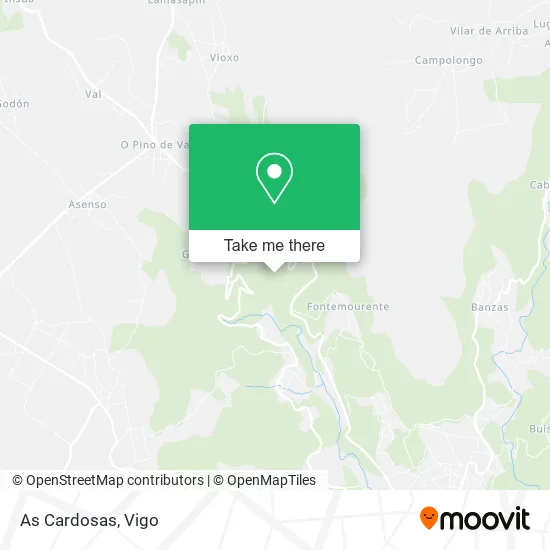 mapa As Cardosas