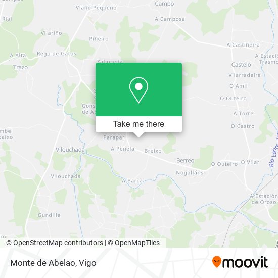mapa Monte de Abelao