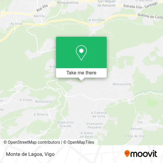 Monte de Lagoa map