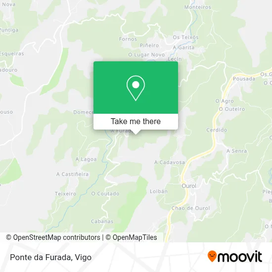 Ponte da Furada map