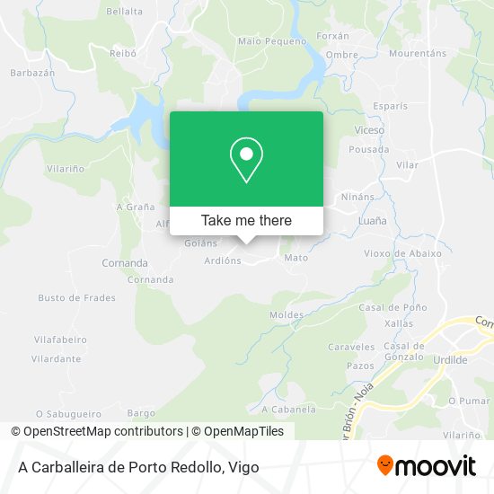 A Carballeira de Porto Redollo map