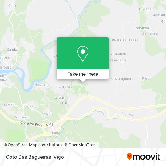 mapa Coto Das Bagueiras