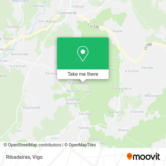 Ribadairas map