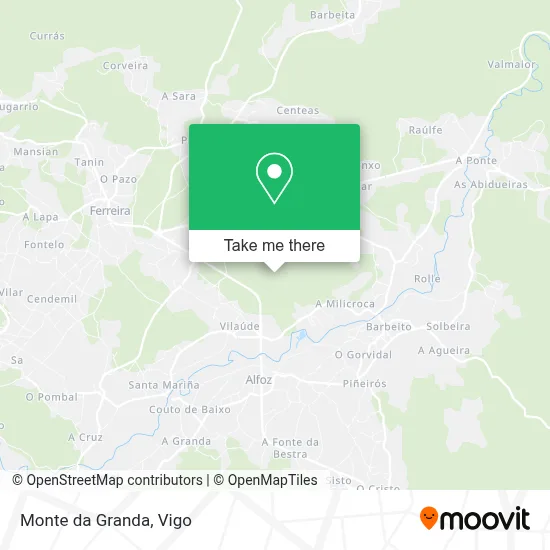 Monte da Granda map