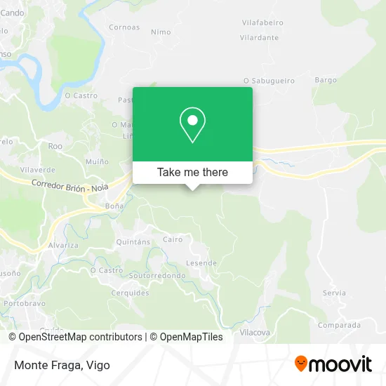 Monte Fraga map