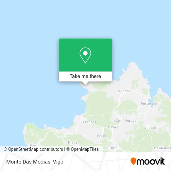 Monte Das Modias map