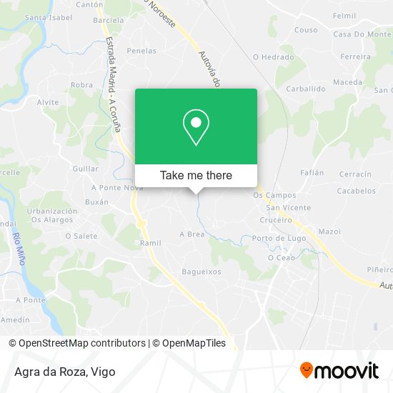 Agra da Roza map