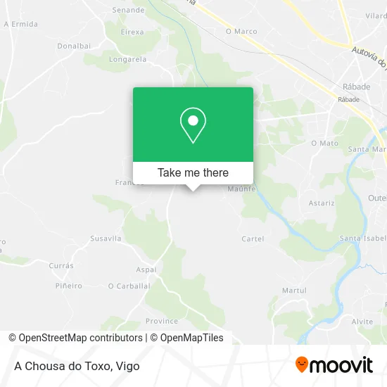 A Chousa do Toxo map
