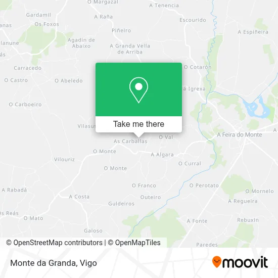 Monte da Granda map