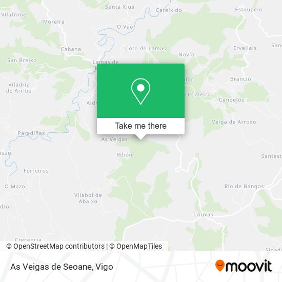 As Veigas de Seoane map