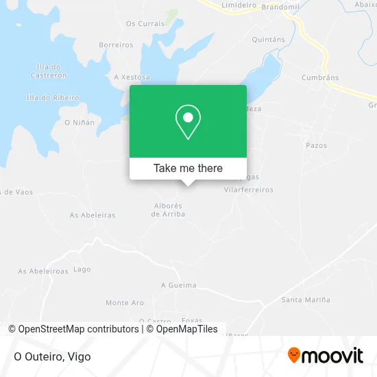 O Outeiro map