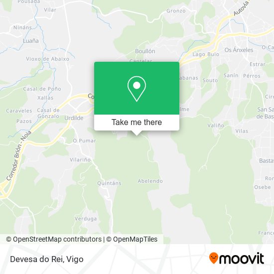 Devesa do Rei map