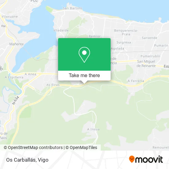 mapa Os Carballás