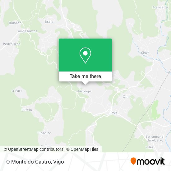 O Monte do Castro map