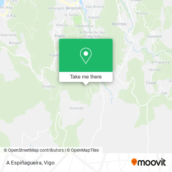 mapa A Espiñagueira
