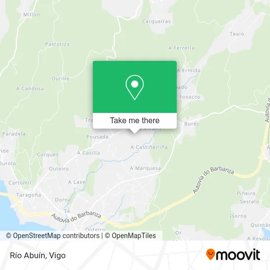 Río Abuín map