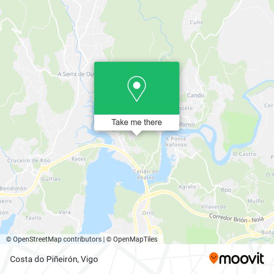 Costa do Piñeirón map