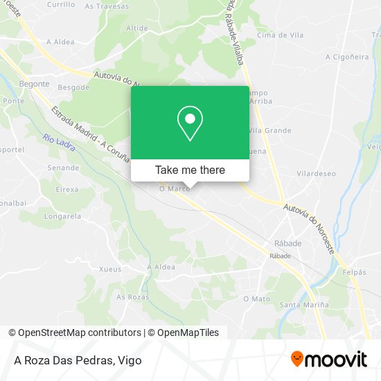 A Roza Das Pedras map