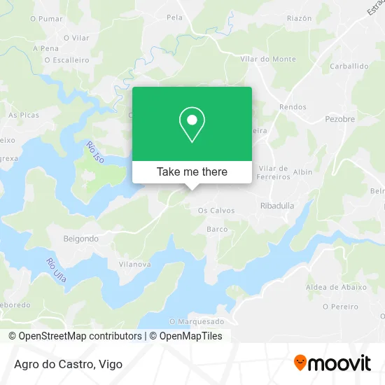 Agro do Castro map