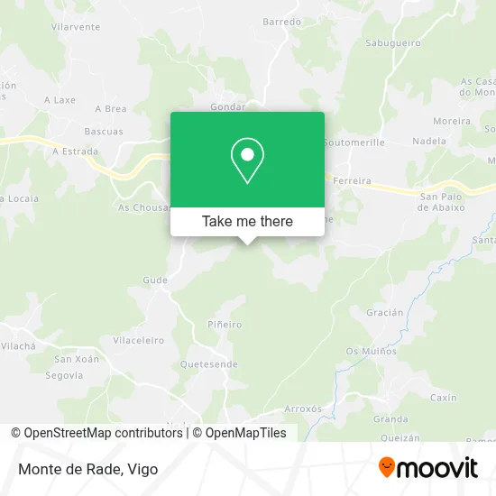 Monte de Rade map