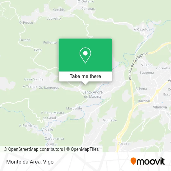 Monte da Area map