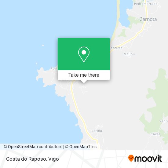 Costa do Raposo map