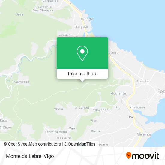 Monte da Lebre map