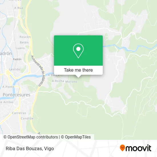 Riba Das Bouzas map