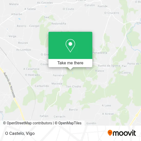 O Castelo map