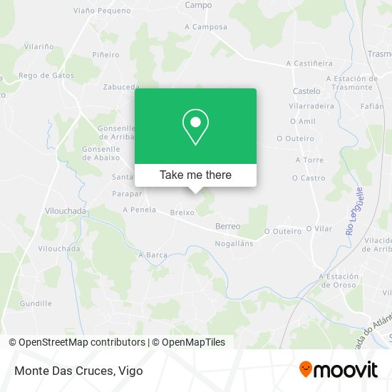 Monte Das Cruces map