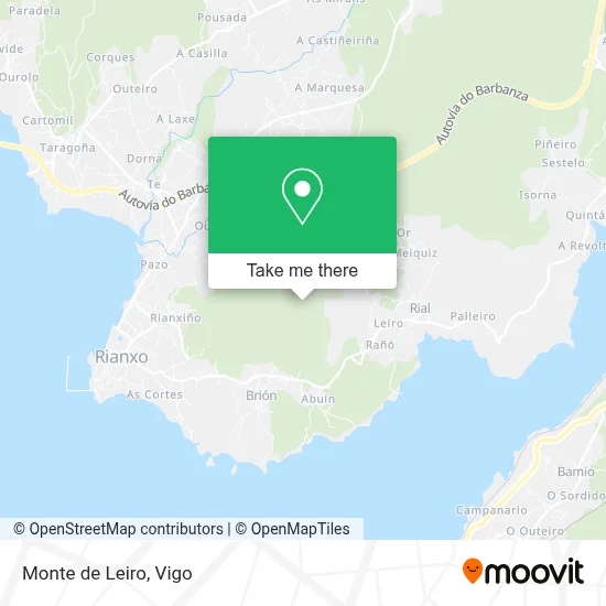 Monte de Leiro map