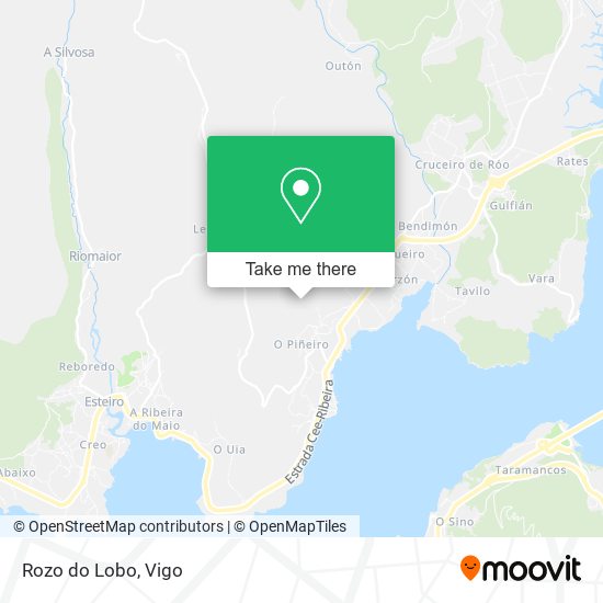 Rozo do Lobo map