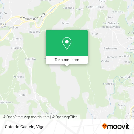 Coto do Castelo map