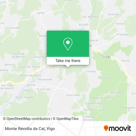 Monte Revolta da Cal map