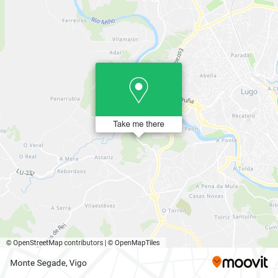 mapa Monte Segade