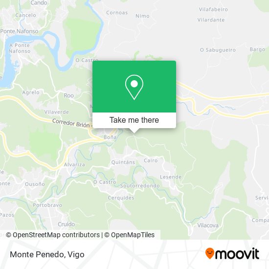 Monte Penedo map
