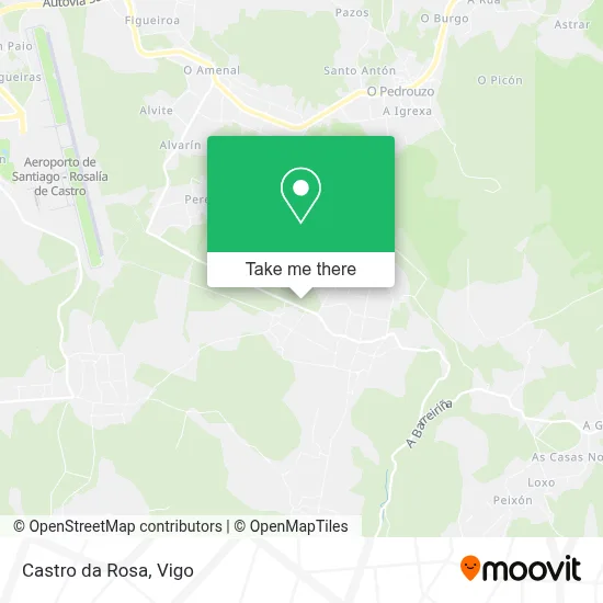 Castro da Rosa map