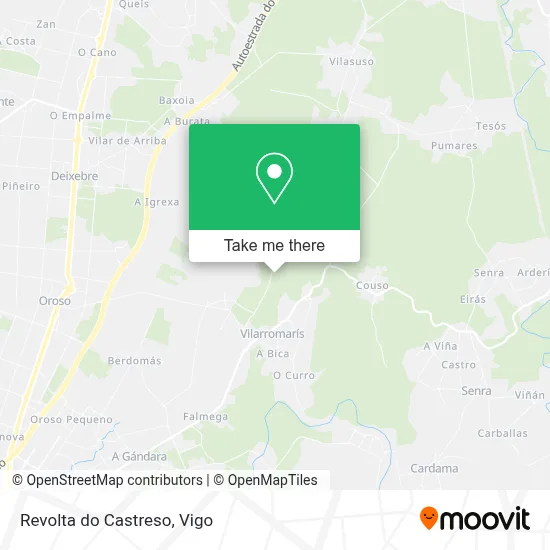 Revolta do Castreso map