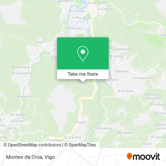 Montes da Croa map