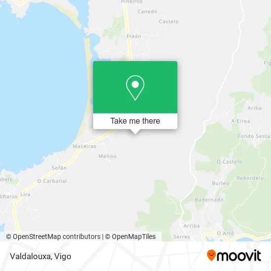 Valdalouxa map